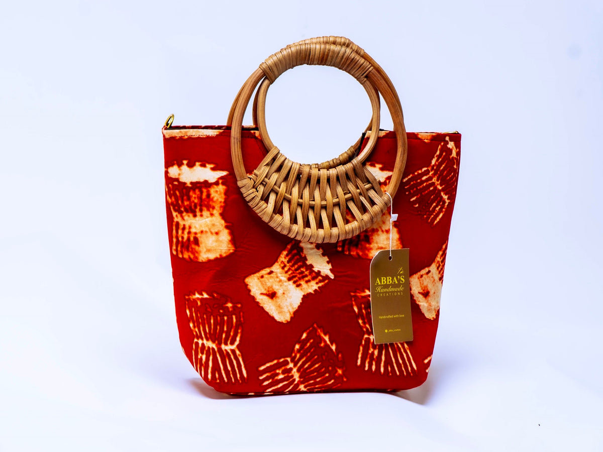 Ankara Handmade Tote Bag Set with Matching Earrings & Bangles | Convertible Crossbody | African Print Handbag