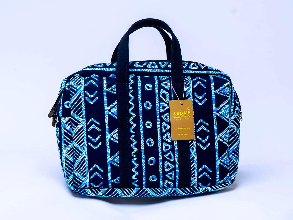 Handmade Ankara Laptop Bag | African Print Laptop Sleeve | Padded Laptop Case | Convertible Laptop Messenger Bag