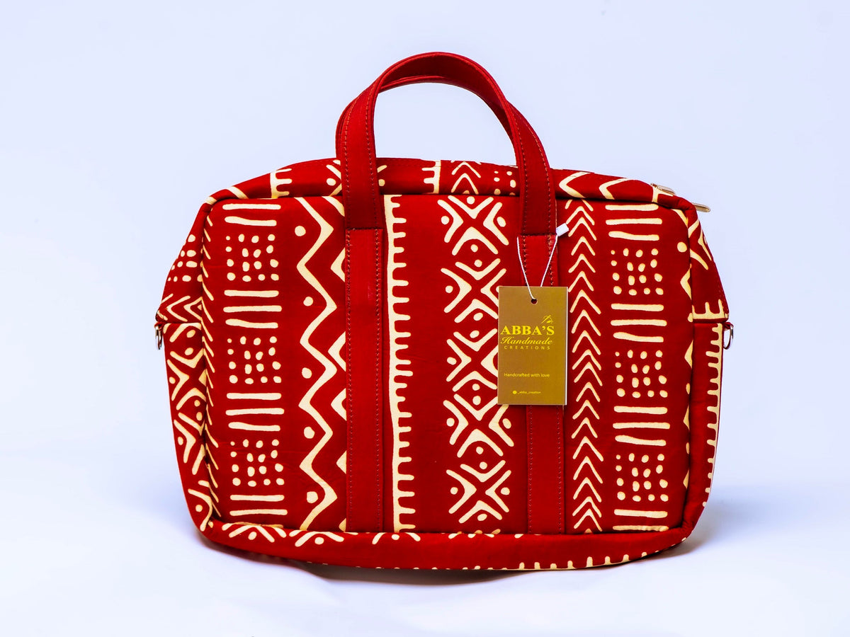 Handmade Ankara Laptop Bag | African Print Laptop Sleeve | Padded Laptop Case | Convertible Laptop Messenger Bag