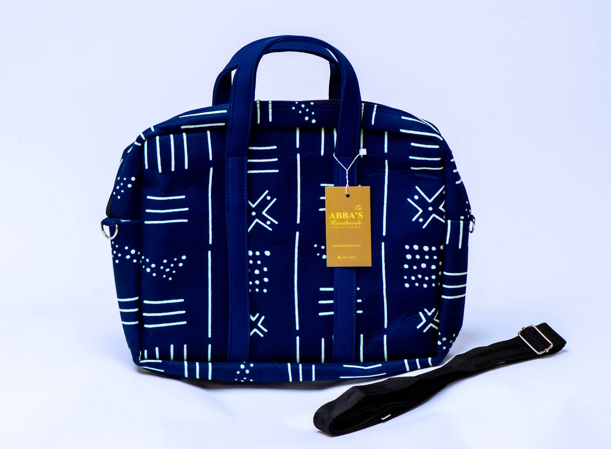 Handmade Ankara Laptop Bag | African Print Laptop Sleeve | Padded Laptop Case | Convertible Laptop Messenger Bag