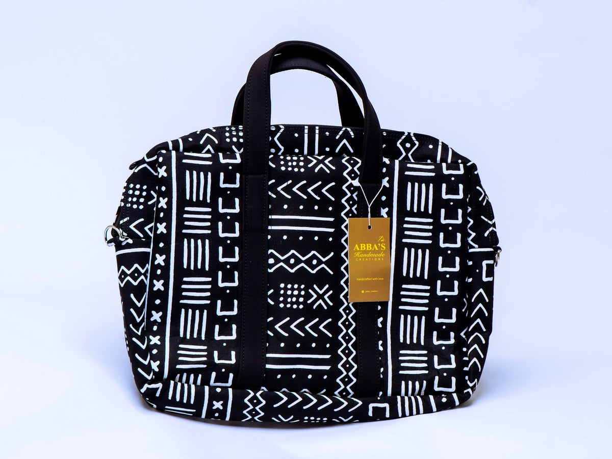 Handmade Ankara Laptop Bag | African Print Laptop Sleeve | Padded Laptop Case | Convertible Laptop Messenger Bag