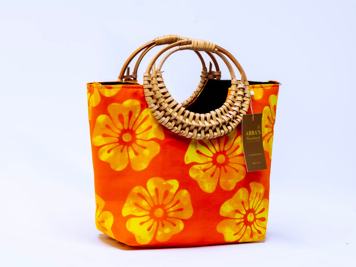 Ankara Handmade Tote Bag Set with Matching Earrings & Bangles | Convertible Crossbody | African Print Handbag